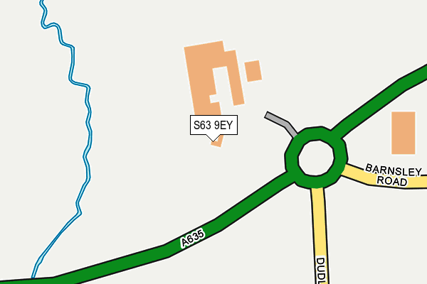 S63 9EY map - OS OpenMap – Local (Ordnance Survey) S63 9EY map - OS OpenMap – Local (Ordnance Survey)