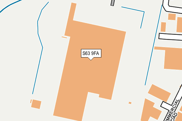 S63 9FA map - OS OpenMap – Local (Ordnance Survey) S63 9FA map - OS OpenMap – Local (Ordnance Survey)