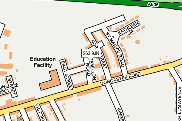 S63 9JN map - OS OpenMap – Local (Ordnance Survey) S63 9JN map - OS OpenMap – Local (Ordnance Survey)