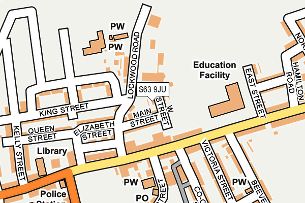 S63 9JU map - OS OpenMap – Local (Ordnance Survey) S63 9JU map - OS OpenMap – Local (Ordnance Survey)