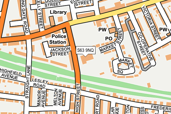 S63 9NQ map - OS OpenMap – Local (Ordnance Survey) S63 9NQ map - OS OpenMap – Local (Ordnance Survey)