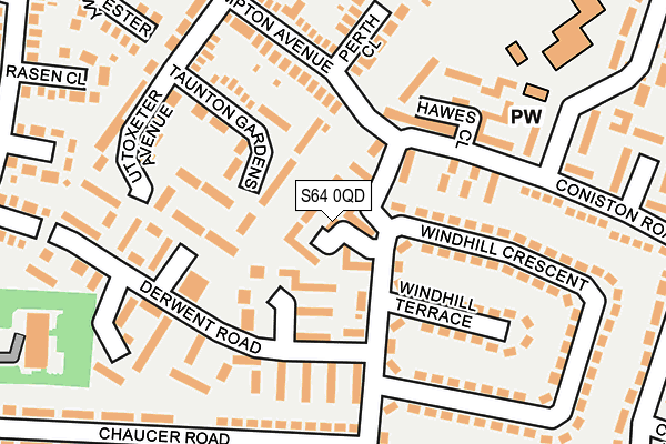 S64 0QD map - OS OpenMap – Local (Ordnance Survey) S64 0QD map - OS OpenMap – Local (Ordnance Survey)