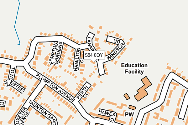 S64 0QY map - OS OpenMap – Local (Ordnance Survey) S64 0QY map - OS OpenMap – Local (Ordnance Survey)