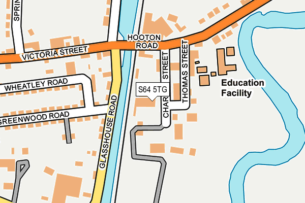 S64 5TG map - OS OpenMap – Local (Ordnance Survey) S64 5TG map - OS OpenMap – Local (Ordnance Survey)