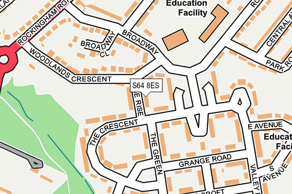 S64 8ES map - OS OpenMap – Local (Ordnance Survey) S64 8ES map - OS OpenMap – Local (Ordnance Survey)