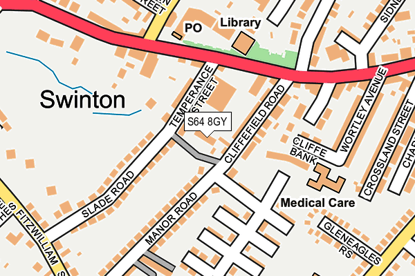 S64 8GY map - OS OpenMap – Local (Ordnance Survey) S64 8GY map - OS OpenMap – Local (Ordnance Survey)