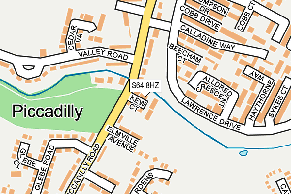 S64 8HZ map - OS OpenMap – Local (Ordnance Survey) S64 8HZ map - OS OpenMap – Local (Ordnance Survey)