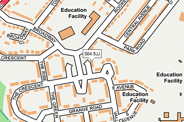 S64 8JJ map - OS OpenMap – Local (Ordnance Survey) S64 8JJ map - OS OpenMap – Local (Ordnance Survey)