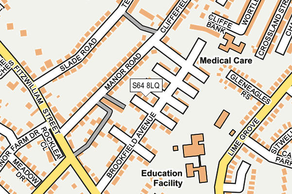 S64 8LQ map - OS OpenMap – Local (Ordnance Survey) S64 8LQ map - OS OpenMap – Local (Ordnance Survey)