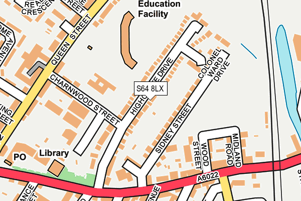 S64 8LX map - OS OpenMap – Local (Ordnance Survey) S64 8LX map - OS OpenMap – Local (Ordnance Survey)
