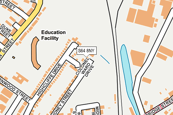 S64 8NY map - OS OpenMap – Local (Ordnance Survey) S64 8NY map - OS OpenMap – Local (Ordnance Survey)