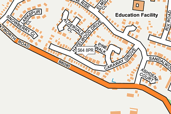 S64 8PR map - OS OpenMap – Local (Ordnance Survey) S64 8PR map - OS OpenMap – Local (Ordnance Survey)