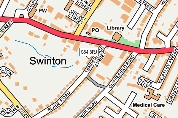 S64 8RJ map - OS OpenMap – Local (Ordnance Survey) S64 8RJ map - OS OpenMap – Local (Ordnance Survey)