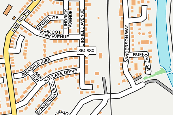 S64 8SX map - OS OpenMap – Local (Ordnance Survey) S64 8SX map - OS OpenMap – Local (Ordnance Survey)