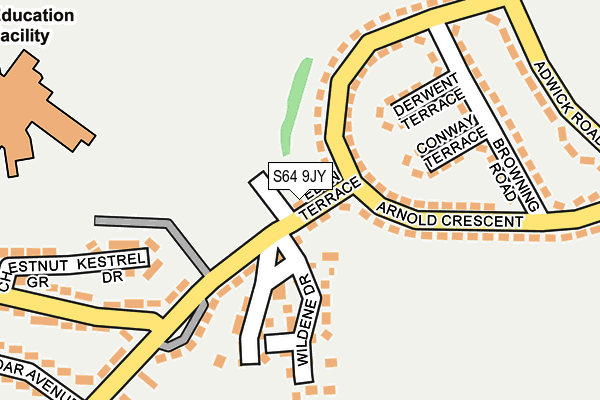 S64 9JY map - OS OpenMap – Local (Ordnance Survey) S64 9JY map - OS OpenMap – Local (Ordnance Survey)