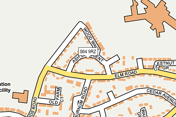 S64 9RZ map - OS OpenMap – Local (Ordnance Survey) S64 9RZ map - OS OpenMap – Local (Ordnance Survey)
