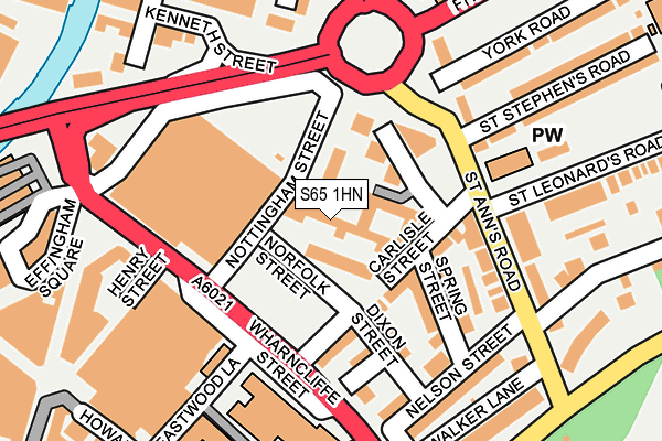S65 1HN map - OS OpenMap – Local (Ordnance Survey) S65 1HN map - OS OpenMap – Local (Ordnance Survey)