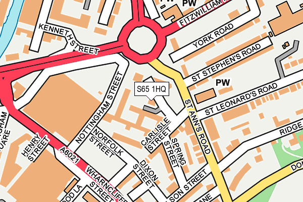 S65 1HQ map - OS OpenMap – Local (Ordnance Survey) S65 1HQ map - OS OpenMap – Local (Ordnance Survey)