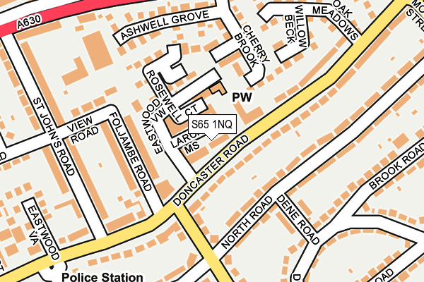 S65 1NQ map - OS OpenMap – Local (Ordnance Survey) S65 1NQ map - OS OpenMap – Local (Ordnance Survey)