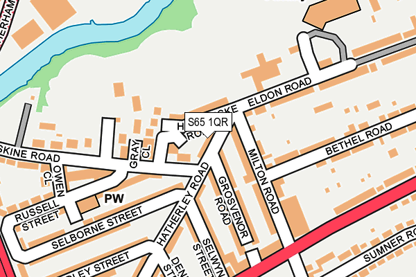 S65 1QR map - OS OpenMap – Local (Ordnance Survey) S65 1QR map - OS OpenMap – Local (Ordnance Survey)