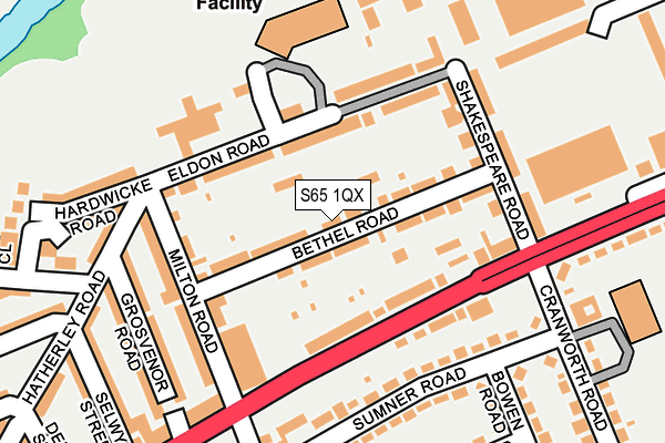 S65 1QX map - OS OpenMap – Local (Ordnance Survey) S65 1QX map - OS OpenMap – Local (Ordnance Survey)