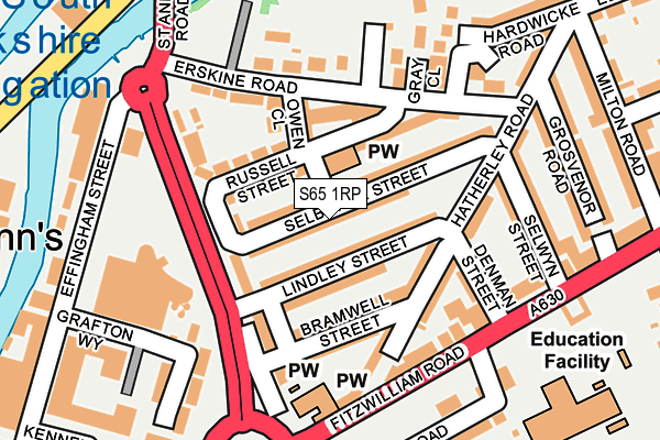 S65 1RP map - OS OpenMap – Local (Ordnance Survey) S65 1RP map - OS OpenMap – Local (Ordnance Survey)