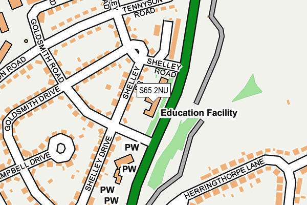 S65 2NU map - OS OpenMap – Local (Ordnance Survey) S65 2NU map - OS OpenMap – Local (Ordnance Survey)