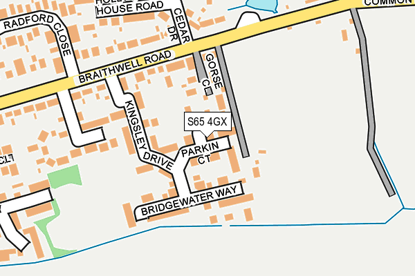 S65 4GX map - OS OpenMap – Local (Ordnance Survey) S65 4GX map - OS OpenMap – Local (Ordnance Survey)