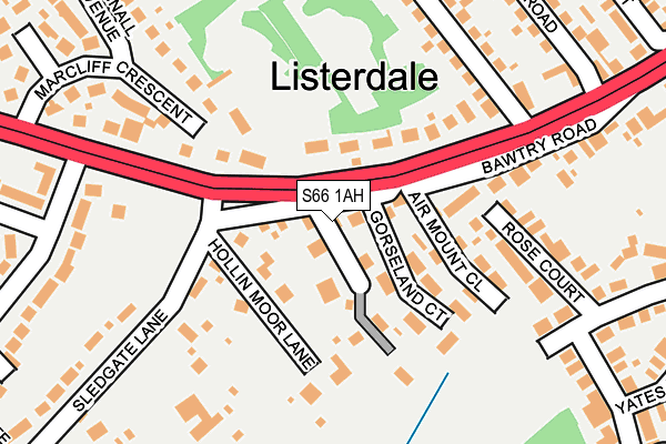 S66 1AH map - OS OpenMap – Local (Ordnance Survey) S66 1AH map - OS OpenMap – Local (Ordnance Survey)