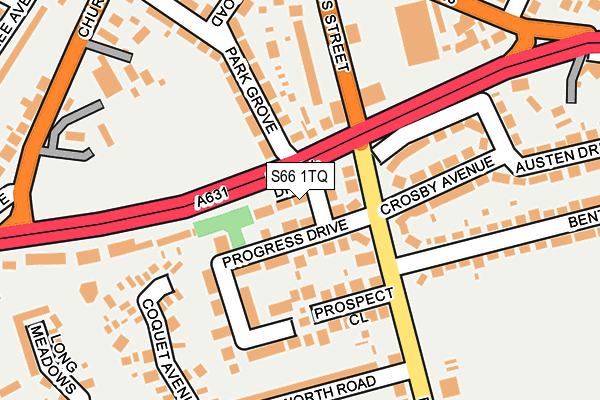 S66 1TQ map - OS OpenMap – Local (Ordnance Survey) S66 1TQ map - OS OpenMap – Local (Ordnance Survey)