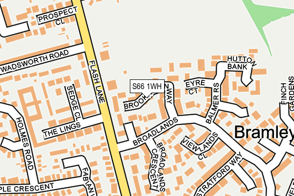 S66 1WH map - OS OpenMap – Local (Ordnance Survey) S66 1WH map - OS OpenMap – Local (Ordnance Survey)