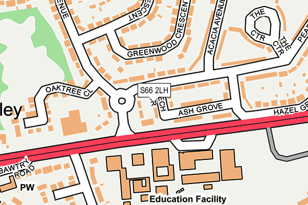 S66 2LH map - OS OpenMap – Local (Ordnance Survey) S66 2LH map - OS OpenMap – Local (Ordnance Survey)