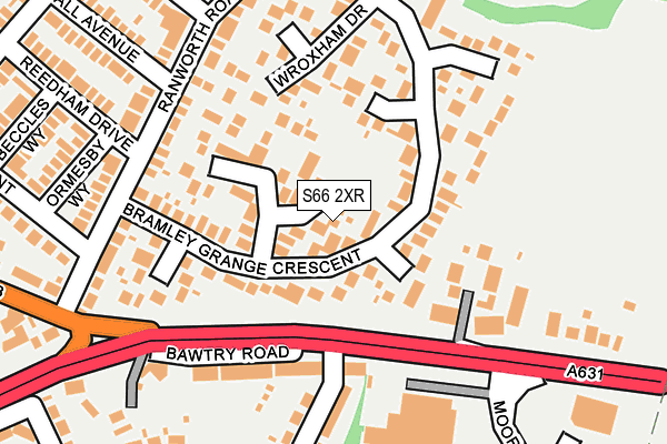 S66 2XR map - OS OpenMap – Local (Ordnance Survey) S66 2XR map - OS OpenMap – Local (Ordnance Survey)