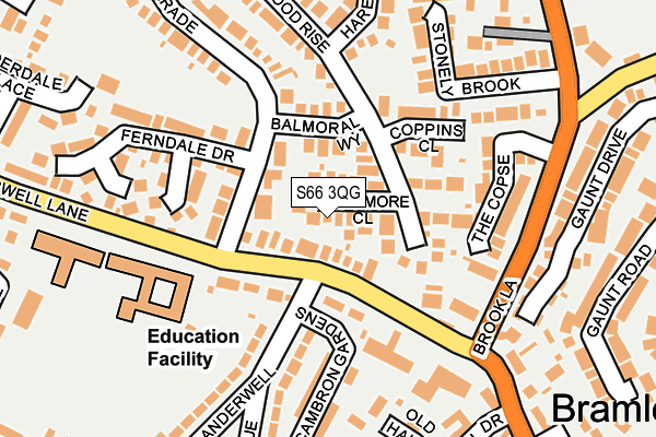 S66 3QG map - OS OpenMap – Local (Ordnance Survey) S66 3QG map - OS OpenMap – Local (Ordnance Survey)