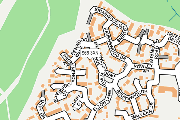 S66 3XN map - OS OpenMap – Local (Ordnance Survey) S66 3XN map - OS OpenMap – Local (Ordnance Survey)