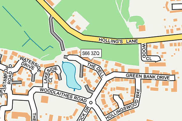 S66 3ZQ map - OS OpenMap – Local (Ordnance Survey) S66 3ZQ map - OS OpenMap – Local (Ordnance Survey)