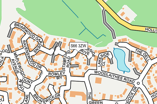 S66 3ZW map - OS OpenMap – Local (Ordnance Survey) S66 3ZW map - OS OpenMap – Local (Ordnance Survey)