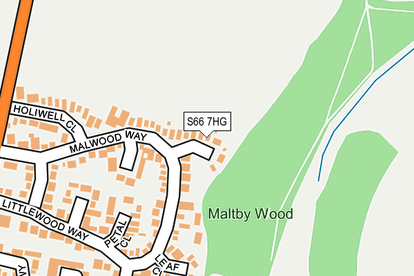 S66 7HG map - OS OpenMap – Local (Ordnance Survey) S66 7HG map - OS OpenMap – Local (Ordnance Survey)