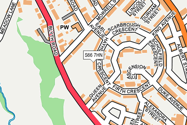 S66 7HN map - OS OpenMap – Local (Ordnance Survey) S66 7HN map - OS OpenMap – Local (Ordnance Survey)