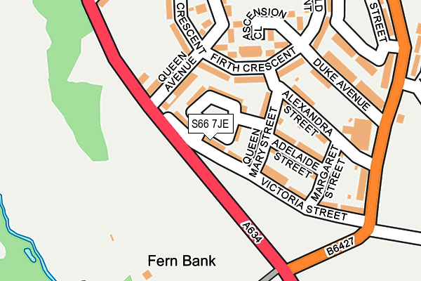 S66 7JE map - OS OpenMap – Local (Ordnance Survey) S66 7JE map - OS OpenMap – Local (Ordnance Survey)