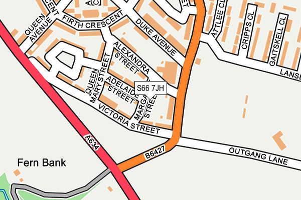 S66 7JH map - OS OpenMap – Local (Ordnance Survey) S66 7JH map - OS OpenMap – Local (Ordnance Survey)