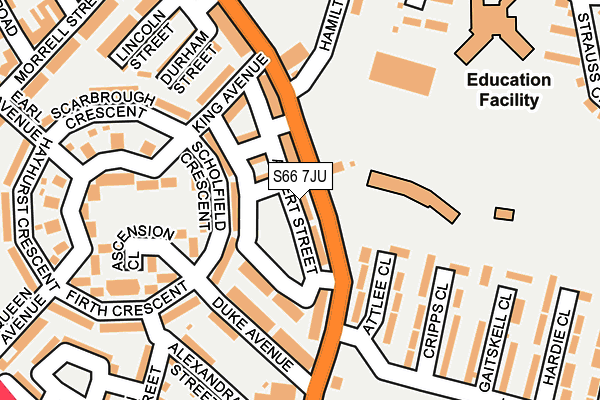 S66 7JU map - OS OpenMap – Local (Ordnance Survey) S66 7JU map - OS OpenMap – Local (Ordnance Survey)