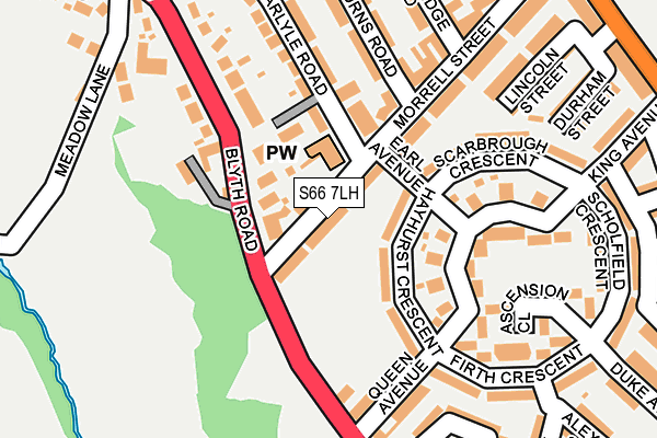 S66 7LH map - OS OpenMap – Local (Ordnance Survey) S66 7LH map - OS OpenMap – Local (Ordnance Survey)