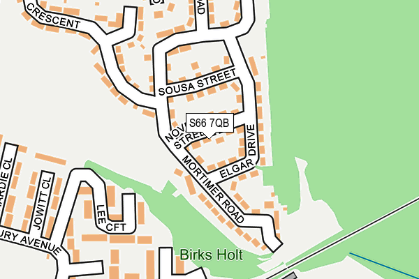 S66 7QB map - OS OpenMap – Local (Ordnance Survey) S66 7QB map - OS OpenMap – Local (Ordnance Survey)