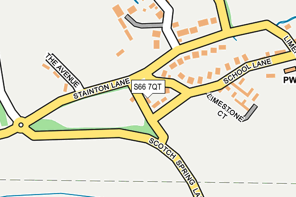 S66 7QT map - OS OpenMap – Local (Ordnance Survey) S66 7QT map - OS OpenMap – Local (Ordnance Survey)