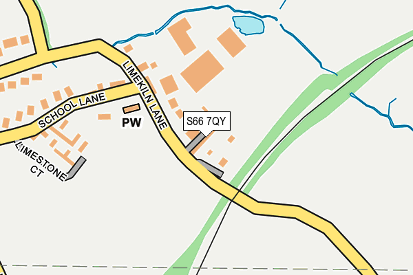 S66 7QY map - OS OpenMap – Local (Ordnance Survey)