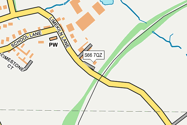 S66 7QZ map - OS OpenMap – Local (Ordnance Survey)