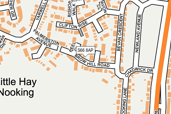 S66 8AP map - OS OpenMap – Local (Ordnance Survey) S66 8AP map - OS OpenMap – Local (Ordnance Survey)