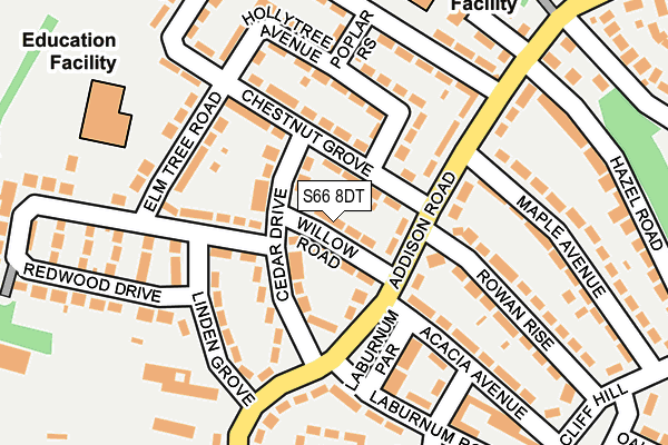 S66 8DT map - OS OpenMap – Local (Ordnance Survey) S66 8DT map - OS OpenMap – Local (Ordnance Survey)