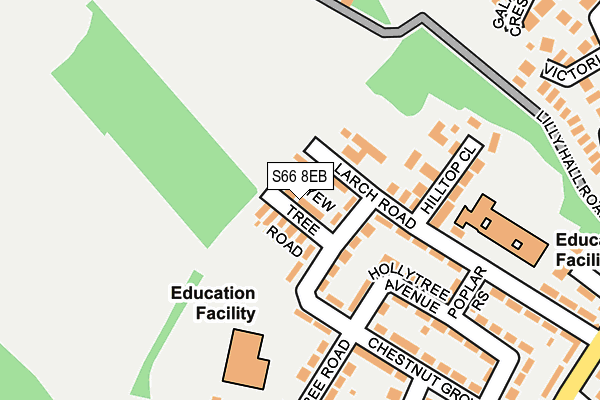 S66 8EB map - OS OpenMap – Local (Ordnance Survey) S66 8EB map - OS OpenMap – Local (Ordnance Survey)
